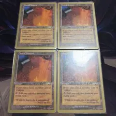 【まとめ買い200割引】金枠 裏切り者の都 英語 ④枚セット a