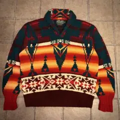 POLO COUNTRY ネイティブ柄 ラルフローレンRRL HAND KNIT