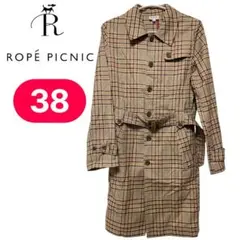 Ropé Picnic チェック柄トレンチコート 38
