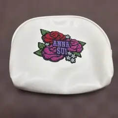 ANNA SUI ポーチ ホワイト ローズ刺繍のサムネイル
