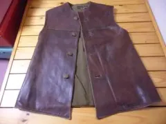 ポ*ル様 イタリア製【美品】☆ジルサンダー：スタンドネック レザー