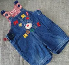 ミキハウス ピンク パンダ　オーバーオール　90サイズ タグ付き　レトロ　レア ミキハウス ピンク パンダ オーバーオール 90サイズ タグ付き レトロ