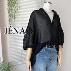 1回着用→業者クリーニング済☆IENA ニュアンスドルマンブラウス 