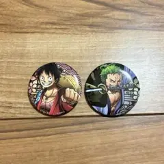 ONEPIECEルフィ ゾロ 缶バッジセット