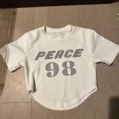 PEACE 98 ラインストーン 半袖Tシャツ