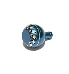 リール　パワー　ハンドルノブ　35ｍｍ　ネイビー＆シルバー