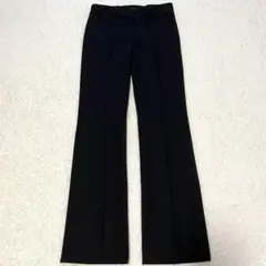 theory スラックス 裾フレア ALFORD ブラック　パンツ