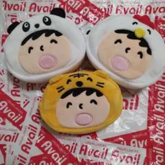 サンリオ　たぁ坊　みんなのたあ坊　ポーチ　アベイル　パンダ　にわとり　虎　セット