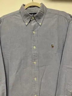 Ralph Lauren ボタンダウン長袖シャツ サックスブルー
