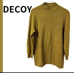 DECOY Mサイズ マスタード色 リブ編みニット