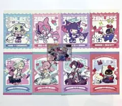 ゼンゼロ ポストカード クリアカード サンリオ ノベルティコンプリートセット