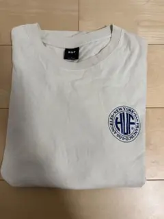 HUF ベージュ 長袖Tシャツ ロゴプリント