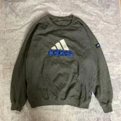 00's vintage スウェットアディダス プルオーバー トレーナー グレー
