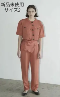 CLANE HALF SLEEVE KNIT TOPS & PANTS SET