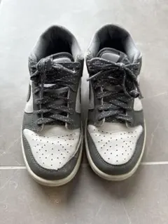 値下げ！Nike Dunk Low グレー/ホワイト　22.5cm キッズ