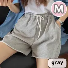 レディース　スウェット　ショートパンツ　グレー　短パン　Mサイズ　ダンスウェア