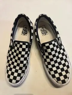 Vans チェッカーパターン スリッポン　計量タイプ27cm
