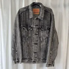 Levi's Gジャン デニムジャケット ケミカルウォッシュ 4th グレー