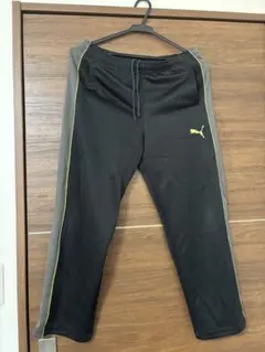 PUMA ジャージ スボン 黒 金 ブラック