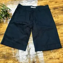 【日本製】PHILLKINGTON チノショーツ 黒 36 オフィス