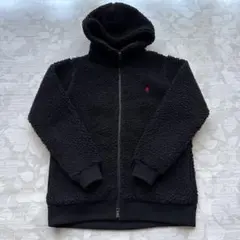 Gymphlex ジムフレックス ボア パーカー 黒 M〜L 古着