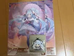 一番くじ　雪ミク2023 S賞　クリアポスター　R賞 ラバーチャーム