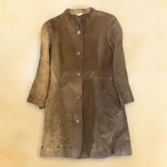 本革　ハーフコート　レディース