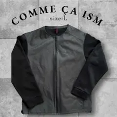 【L】COMME ÇA ISM コムサイズム ブルゾン ジャケット バイカラー