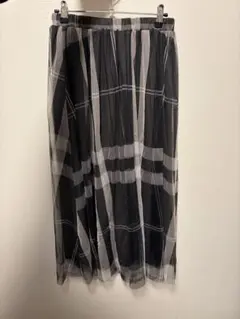 【美品】チュールスカート チェック柄