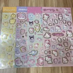 箔押しシール　サンリオ　4枚セット　新作