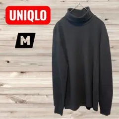 UNIQLO【M】ソフトタッチタートルネックT・100%綿・ユニクロ