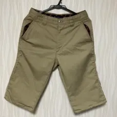 PLUS ONE ベージュ ショートパンツ　 S 裏地チェックのサムネイル