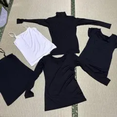 黒白キャミソール・タンクトップセット