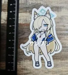 同人　尾刃カンナ　スマホサイズ　ブルーアーカイブ　屋外対応強吸着ステッカー
