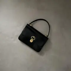 グッチ GUCCI レザー ハンドバッグ GG ネイビー スーキー