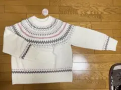 新品 タグ付 CINEMA CLUB ハニーズ ふんわり ニット ノルディック柄