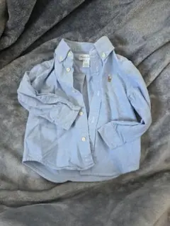 Ralph Lauren 青 コットン ポロシャツ