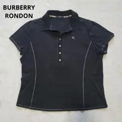 ホースロゴ✨バーバリーロンドン　ラメ糸入り ポロシャツ　カットソー　Tシャツ