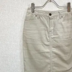 無印良品 ひざ丈スカート タイト コーデュロイ バックスリット ポケット付きのサムネイル