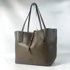 COACH コーチ トートバッグ レザー ダークブラウン　A4 大容量