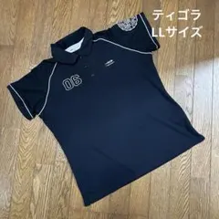 ティゴラ レディース ゴルフウェア 半袖 ポロシャツ LL ブラック