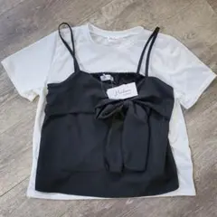 Hudson honey Tシャツ×キャミセット