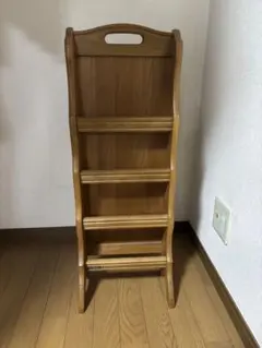 極美品 カリモク K3055 スリッパラック マガジンラック オーク材