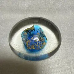 ガラス ペーパーウェイト 金箔入り 球体 - メルカリ