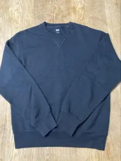 クルーネックトレーナー　ブラック　S