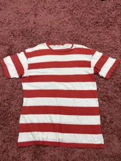 た*ん様 GOODENOUGH ボーダー Tシャツ ピンク レッド L - メルカリ