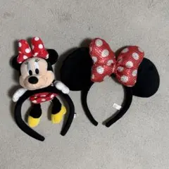 ミニーちゃんカチューシャ2個セット