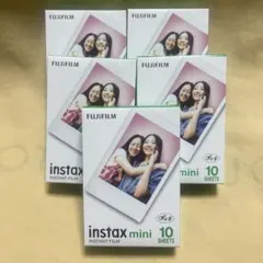 FUJIFILM instax mini チェキフィルム ５個セット