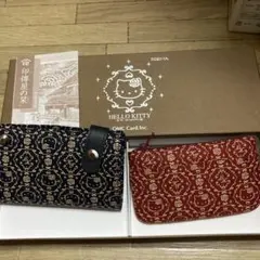 ✨未使用級・備品付き✨ 印傳屋 二つ折り財布 フォルキィ アラベスク バイカラー ✨未使用級・備品付き✨ 印傳屋 二つ折り財布 フォルキィ アラベスク