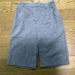 半ズボン　子ども　グレー ハーフパンツ ウエストゴム　120